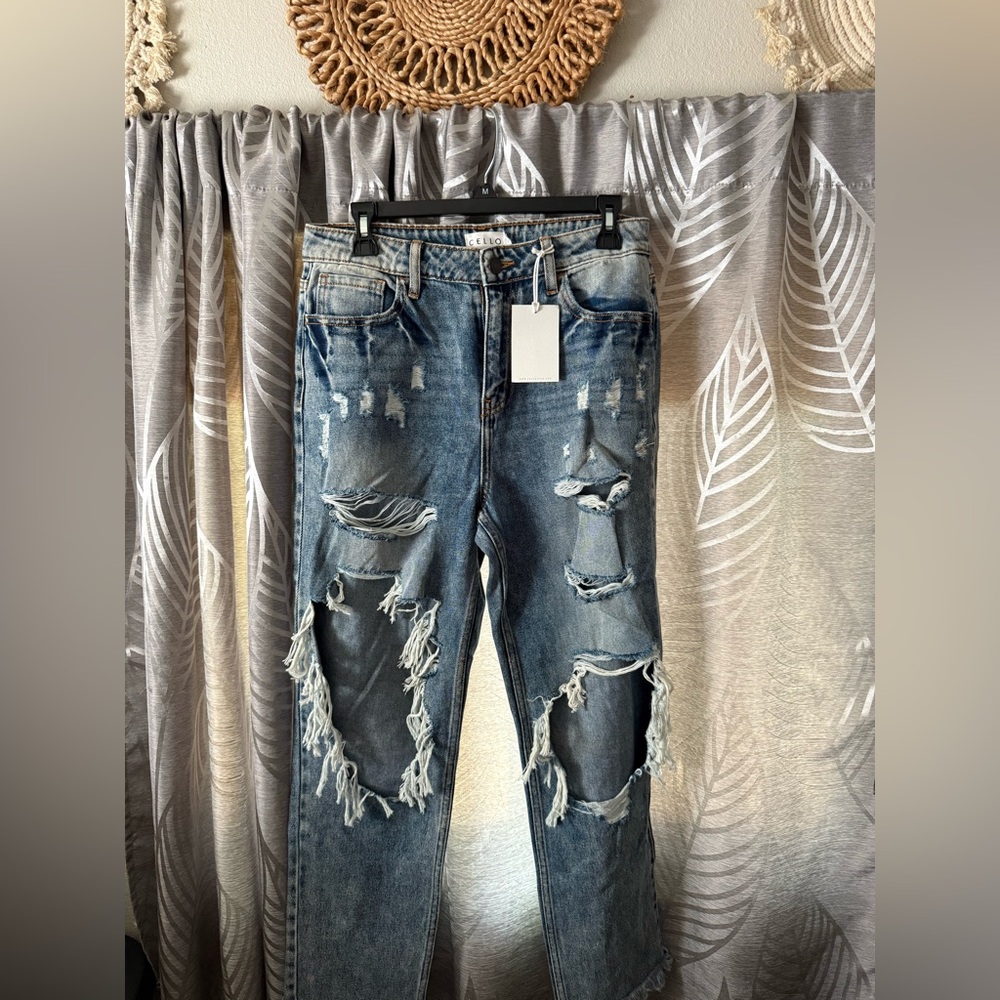Cello Distressed Blue Jeans for Women
